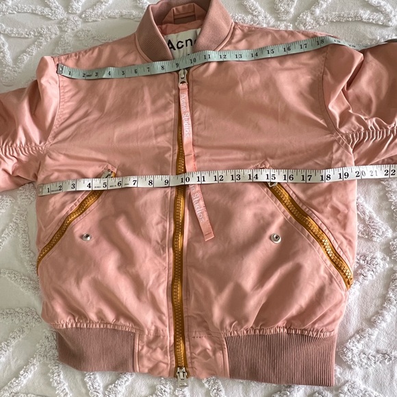 Acne Studios Clea Bomber Jacket Women's Pale Pink Women's Size 34/ XS -Small - Picture 13 of 15